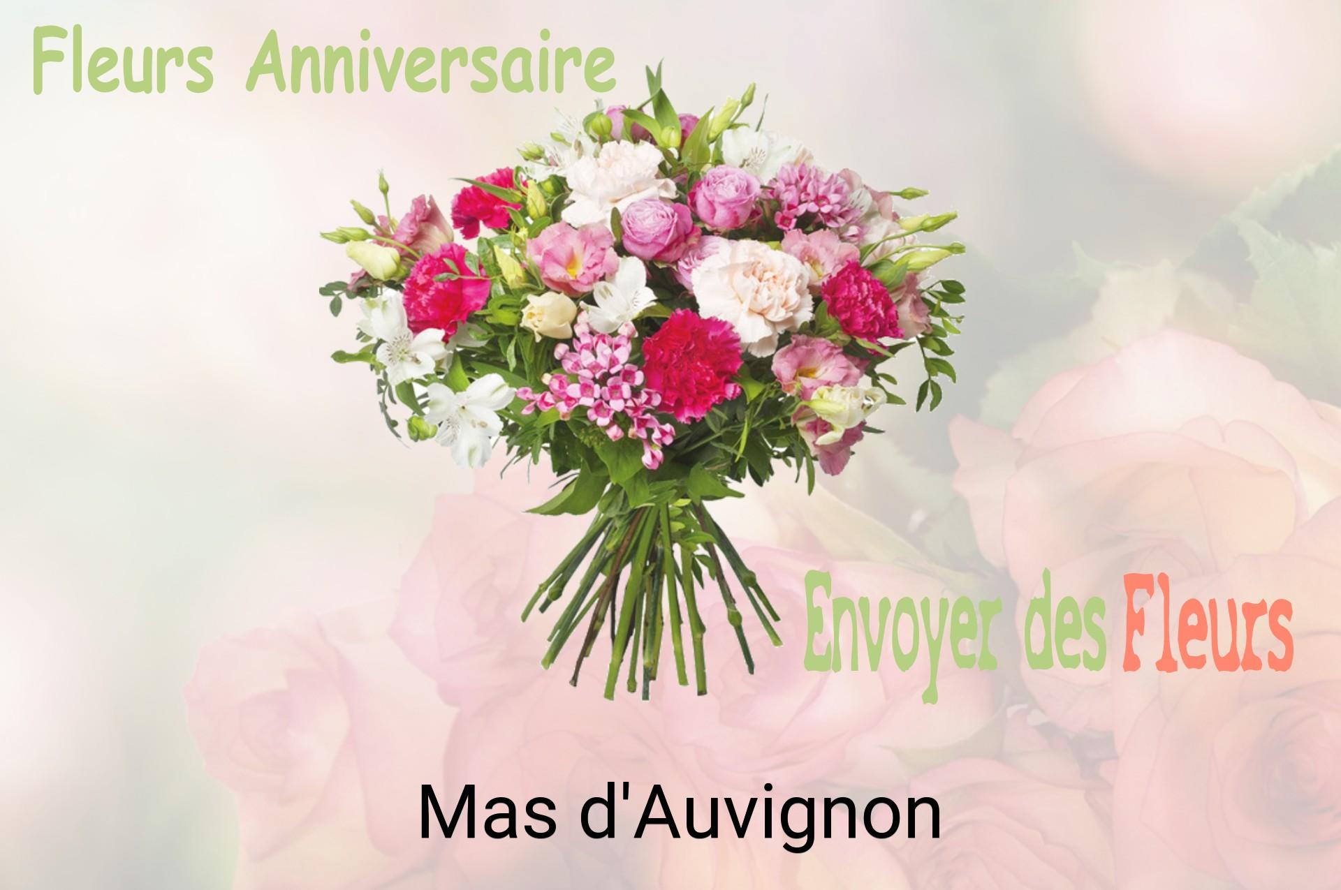 Bouquet de fleurs d’anniversaire livré à Mas-d'Auvignon